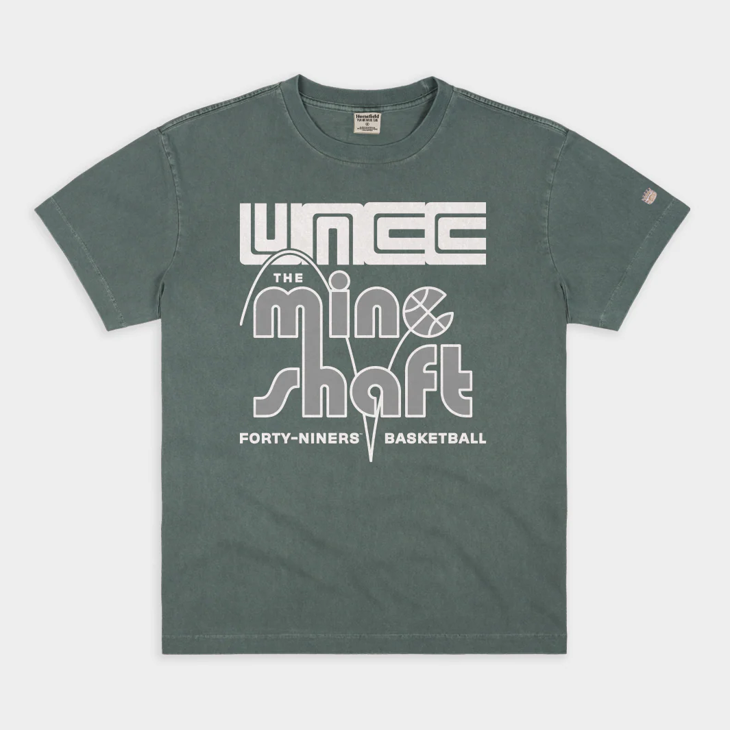 Retro UNCC Belk Gymnasium "Mine Shaft" Heavyweight Tee