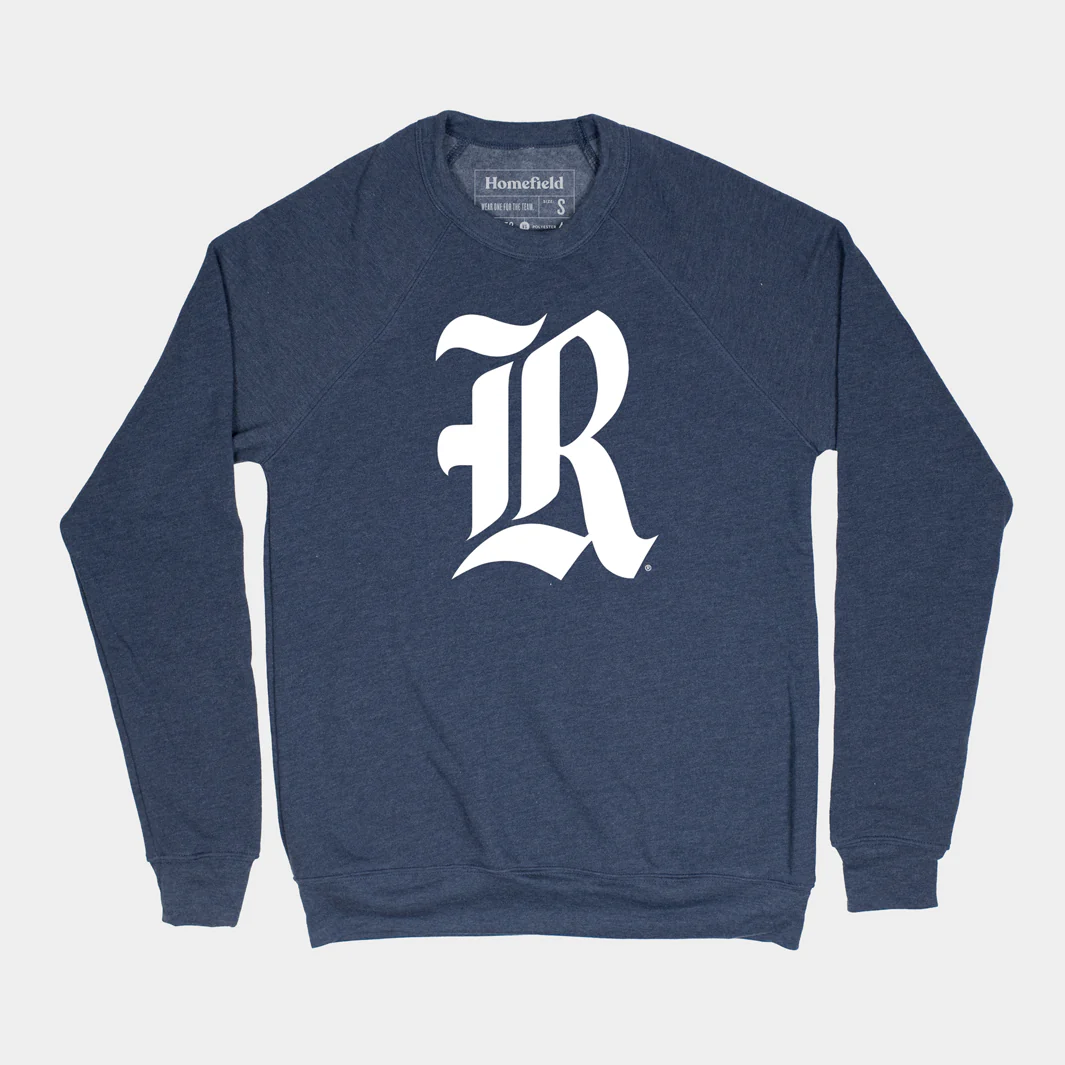 Rice Old English "R" Crewneck
