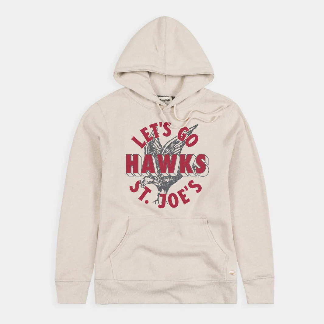 Saint Joseph's "Let's Go Hawks" Vintage Hoodie