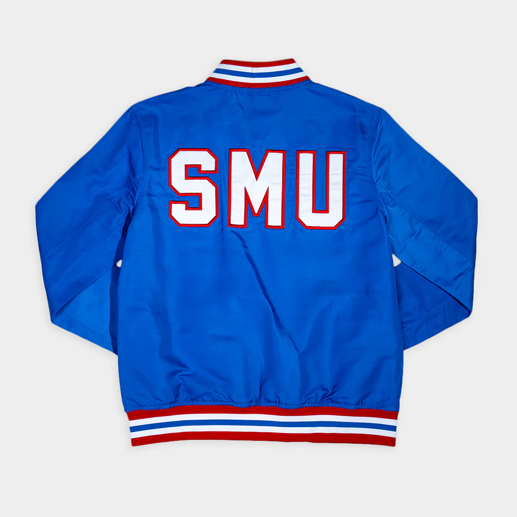 SMU Mustangs Vintage Retro Bomber Jacket - Image 2
