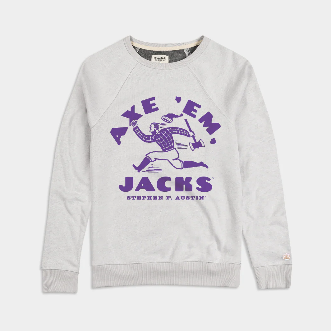 Stephen F. Austin "Axe 'Em Jacks" Lumberjacks Crewneck