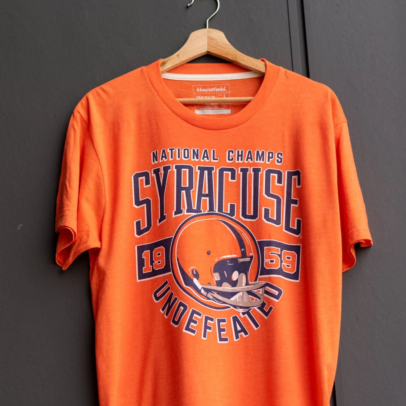 Syracuse Football 1959 Undefeated National Champs Tee - Image 2