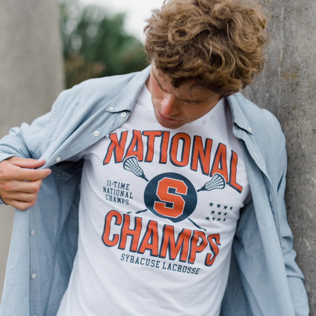 Syracuse Orange Lacrosse 11-Time National Champs Tee - Image 2