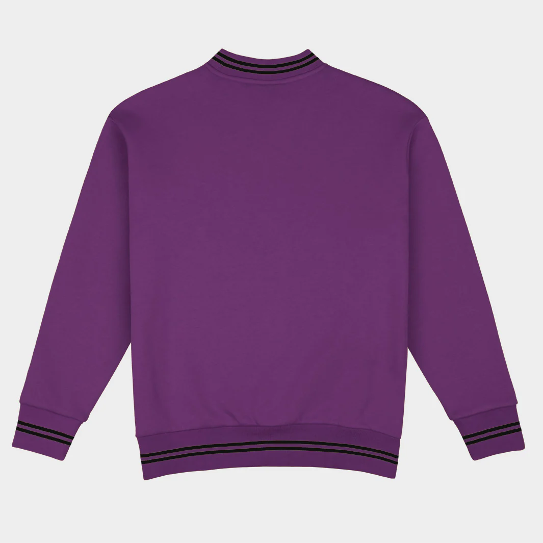 TCU Football Embroidered Tri-Stripe Crewneck - Image 2