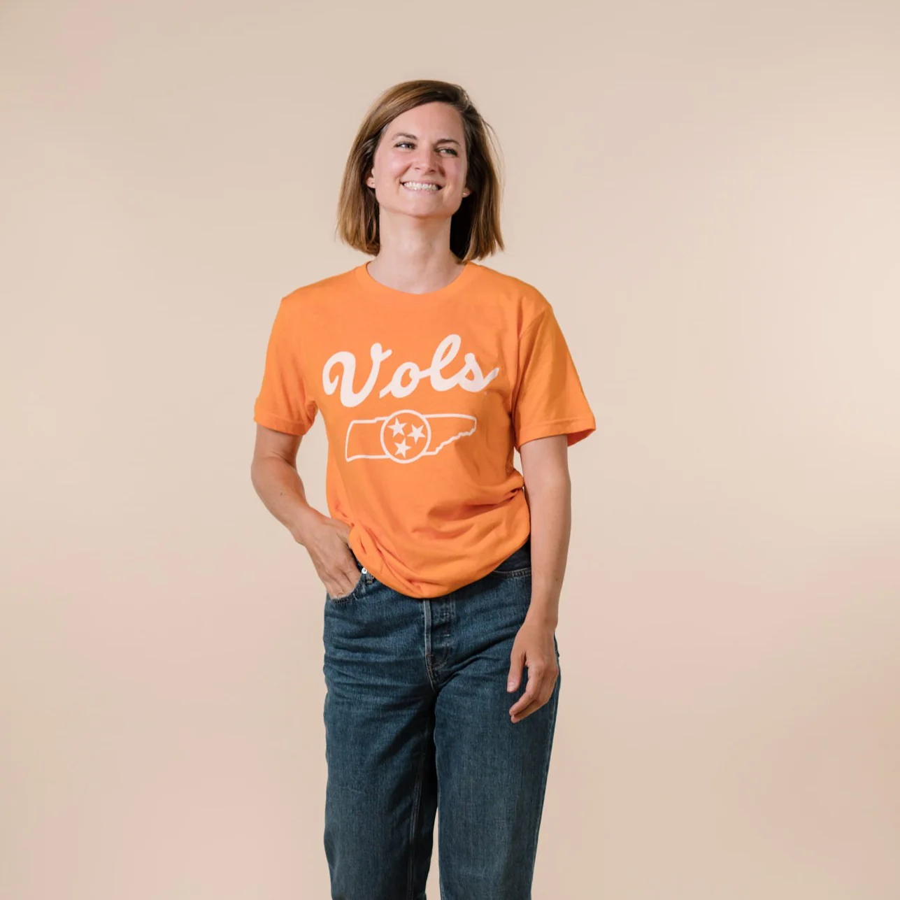 Tennessee Basketball 1930's Script Tee - Image 2