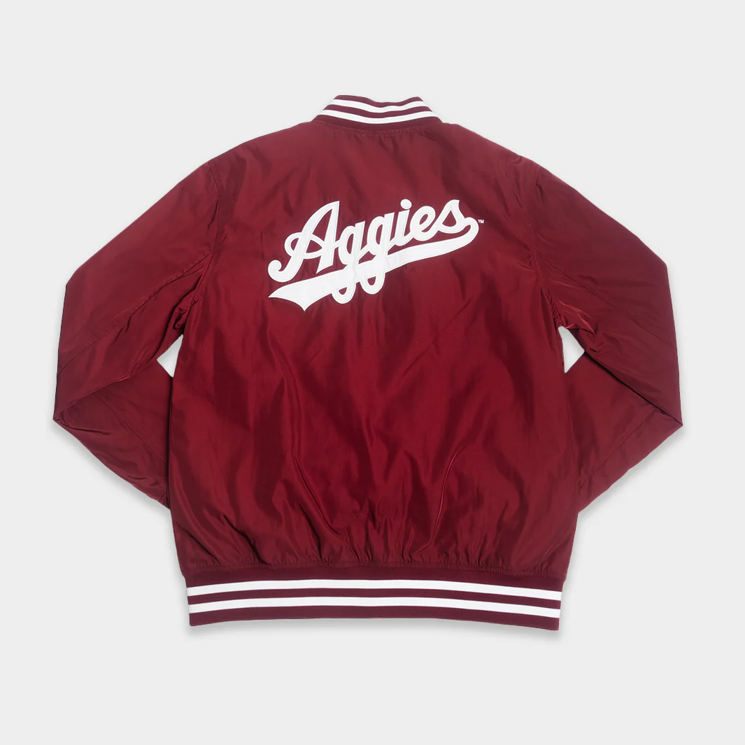 Texas A&M Aggies Vintage Script Bomber Jacket - Image 2