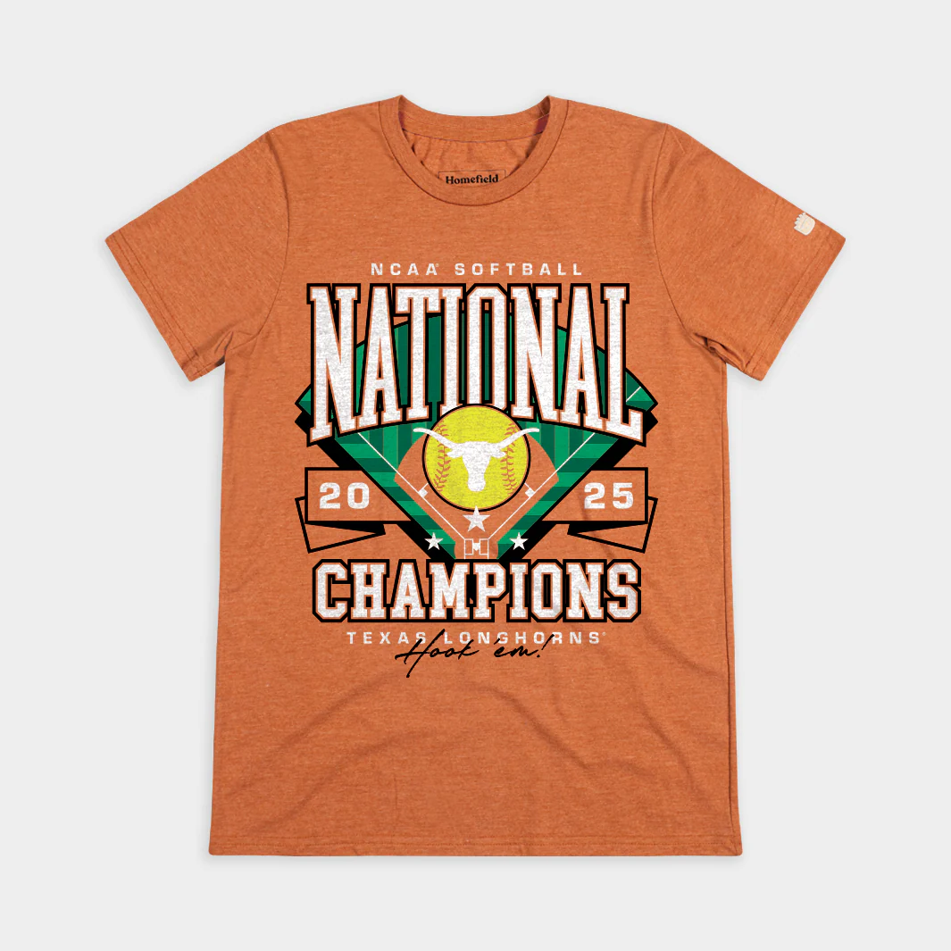 Texas Longhorns Softball 2025 National Champs Tee