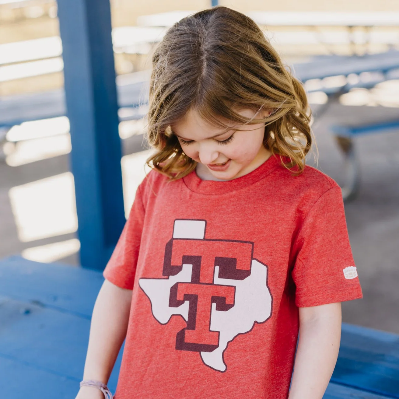 TTU Texas Outline Double "T" Youth Tee - Image 2