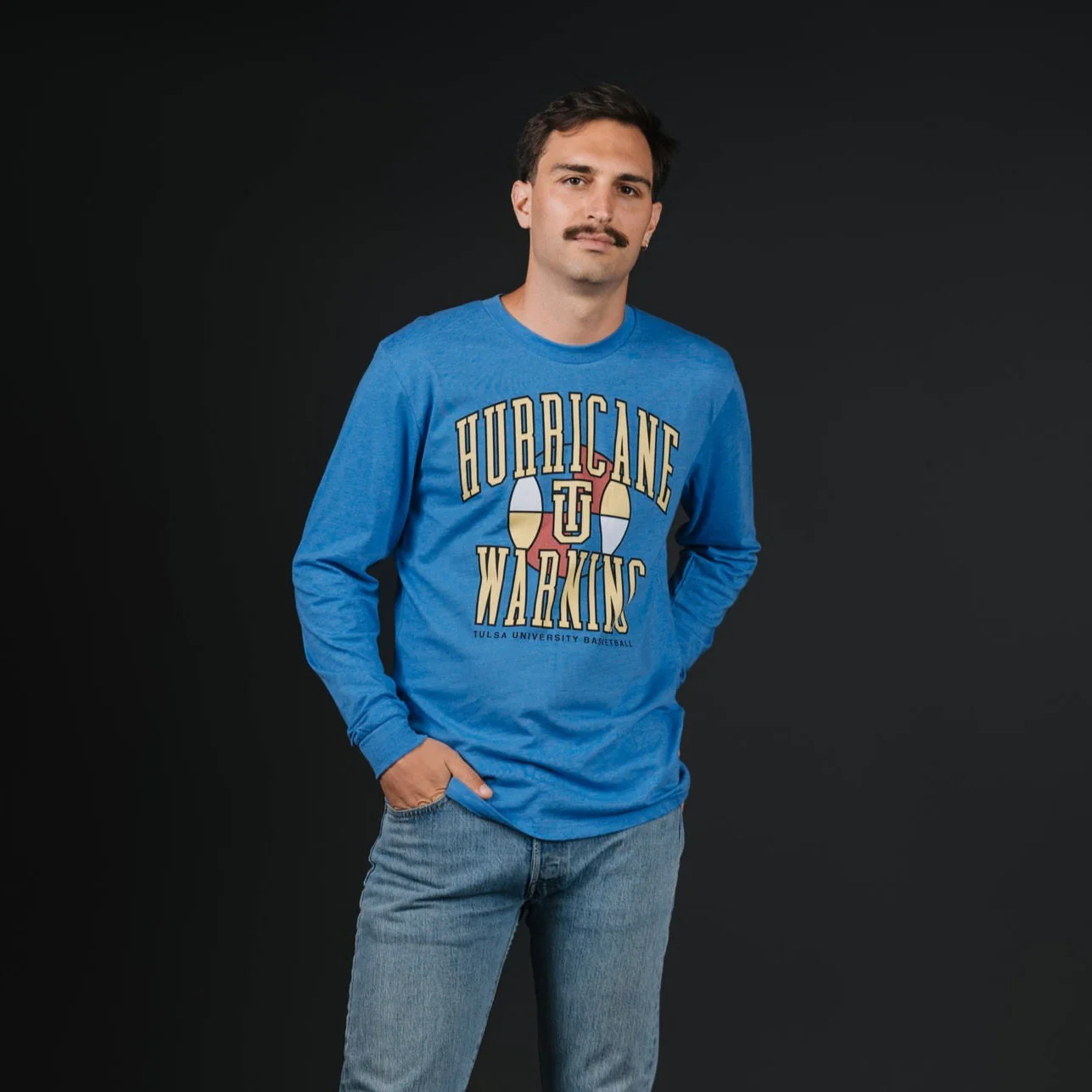 Tulsa Basketball "Hurricane Warning" Long Sleeve - Image 2