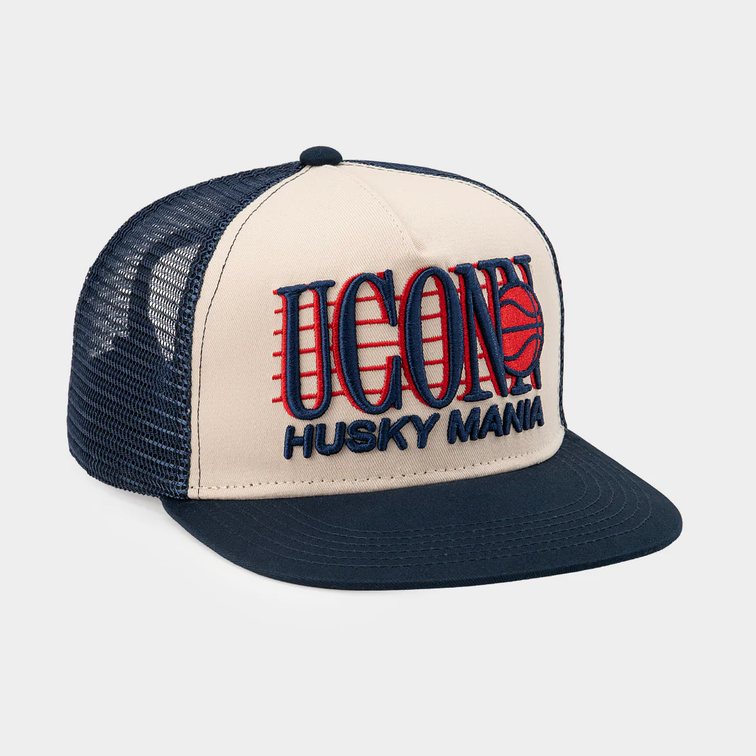 UConn Basketball "Husky Mania" 1980s Trucker - Image 2