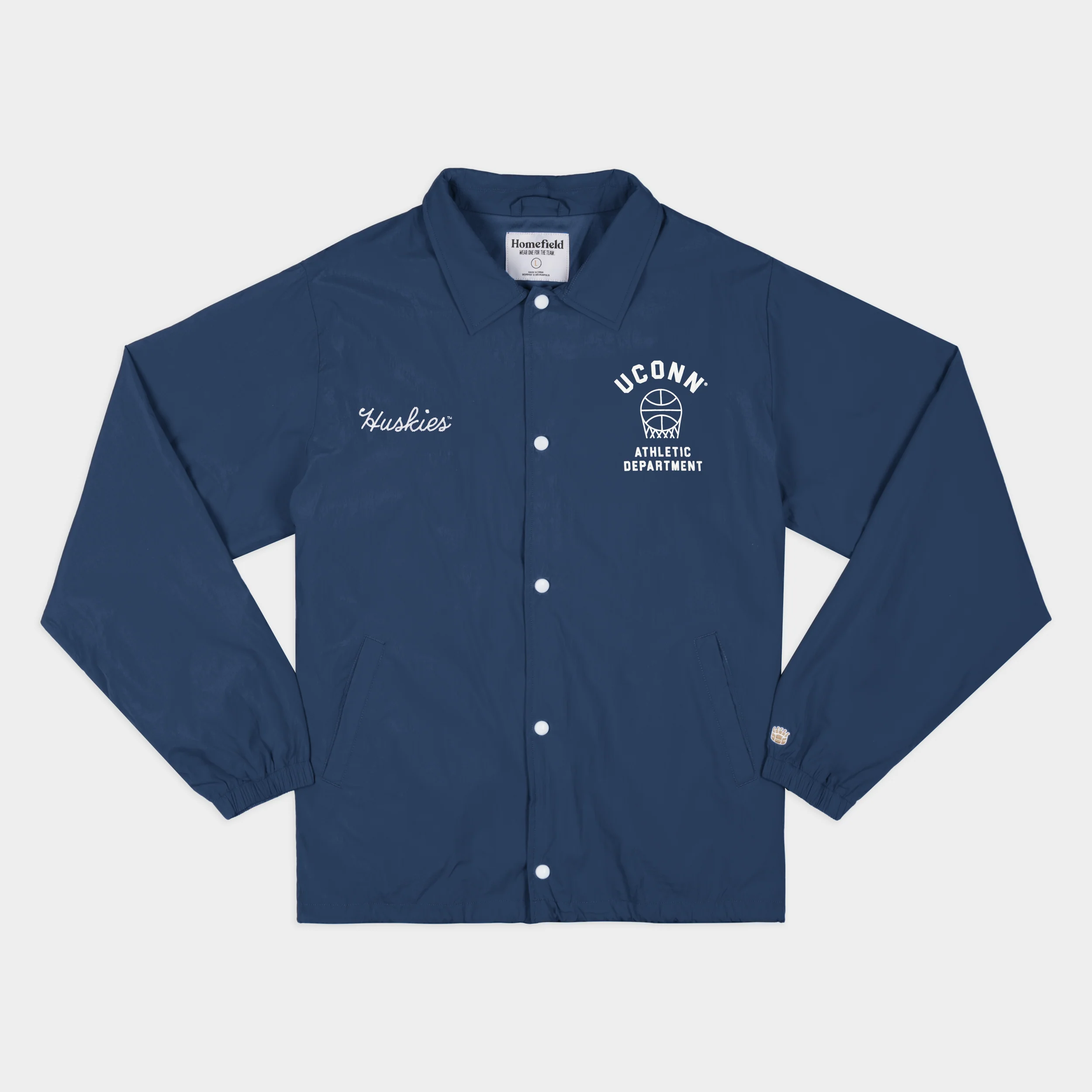 UConn Huskies Basketball 1970s Coaches Jacket