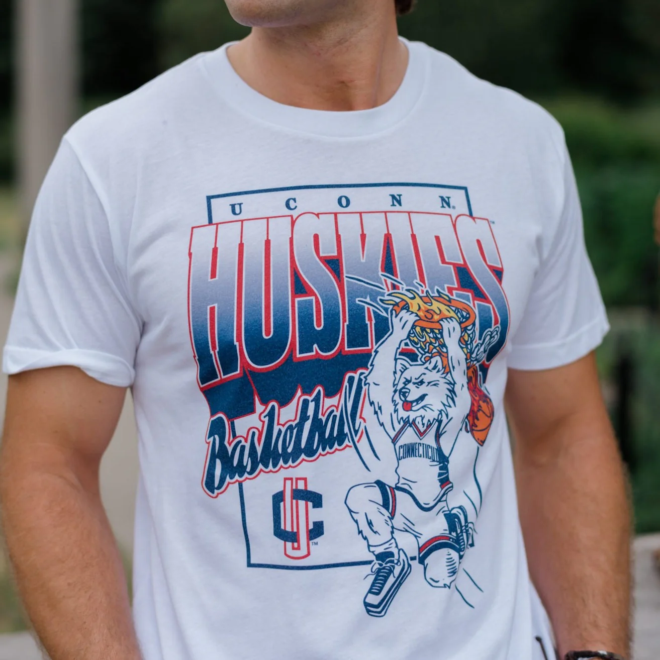 UConn Huskies Basketball Slam Dunk Jonathan Tee - Image 2