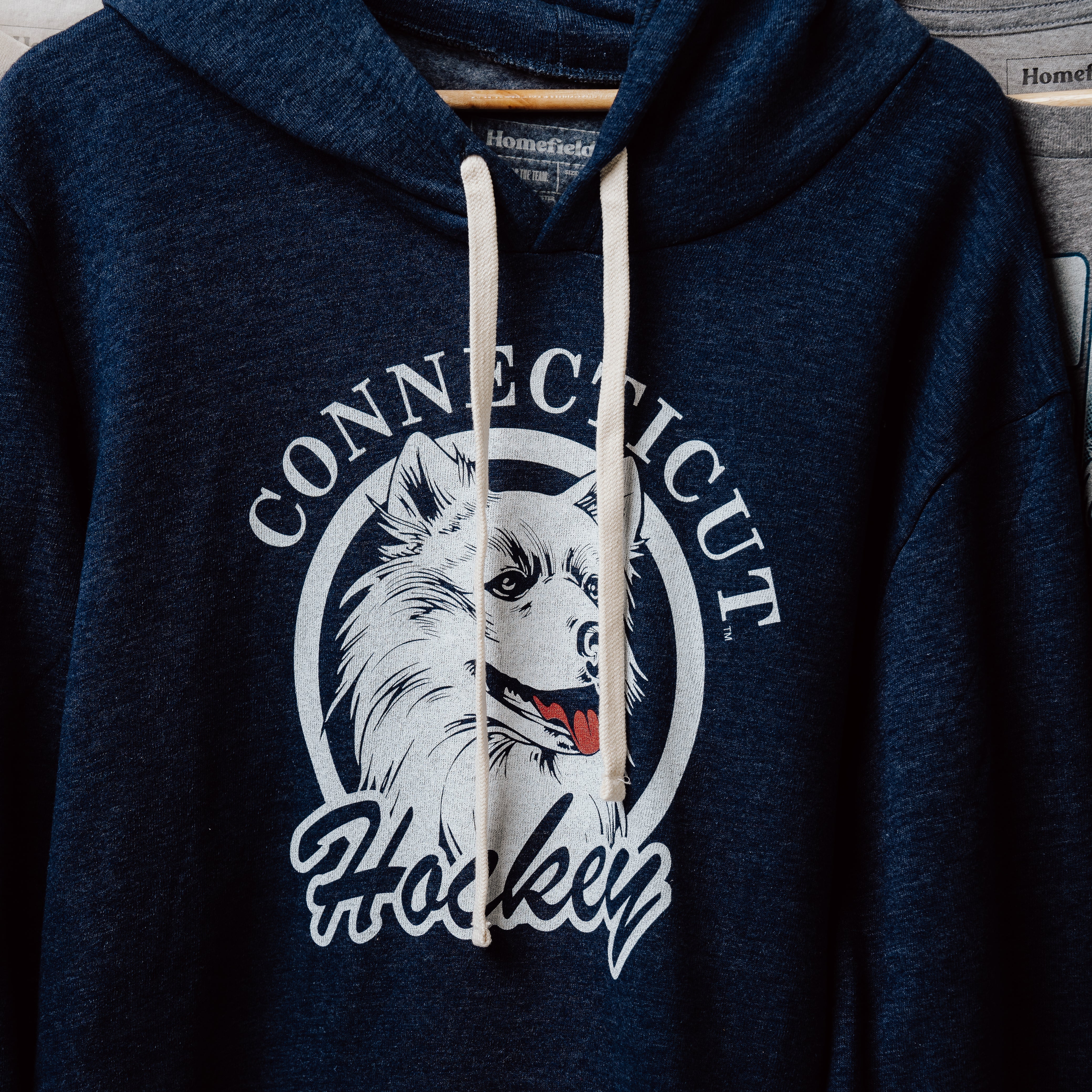 UConn Huskies Connecticut Hockey Retro Hoodie - Image 2