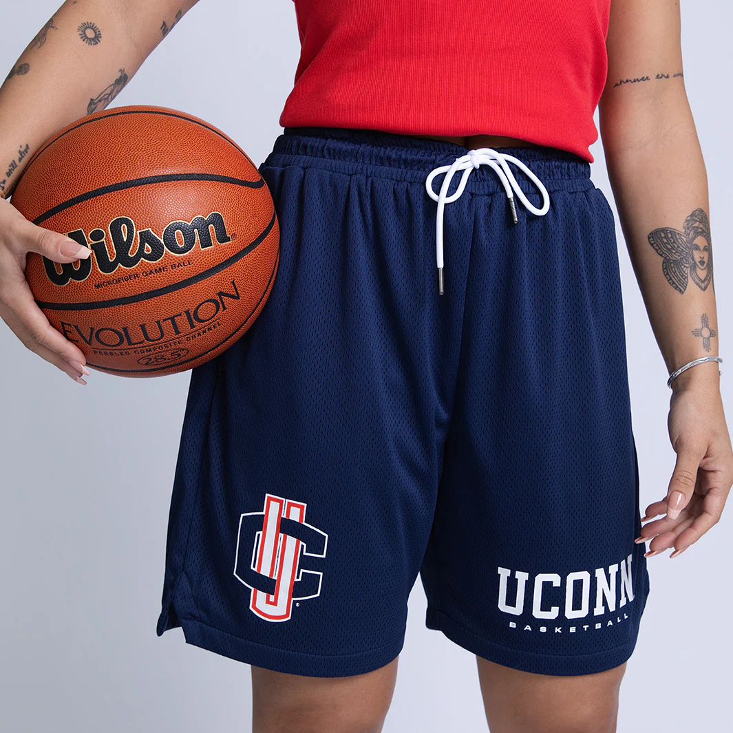 UConn Huskies Retro Mesh Shorts - Image 4