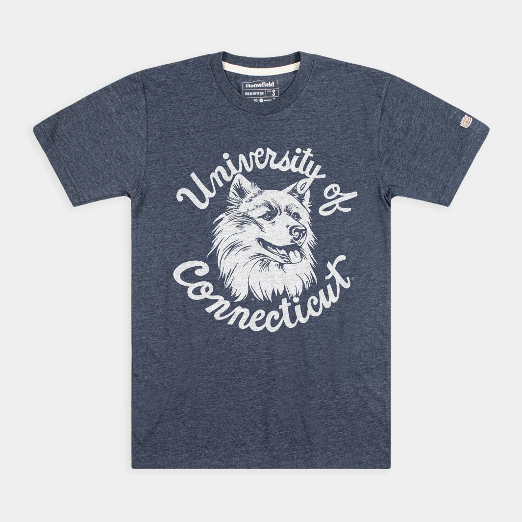 UConn Vintage Husky Logo Tee