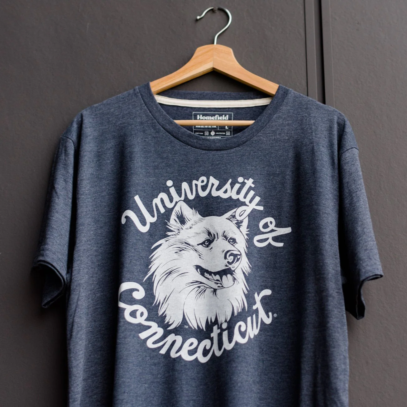 UConn Vintage Husky Logo Tee - Image 2