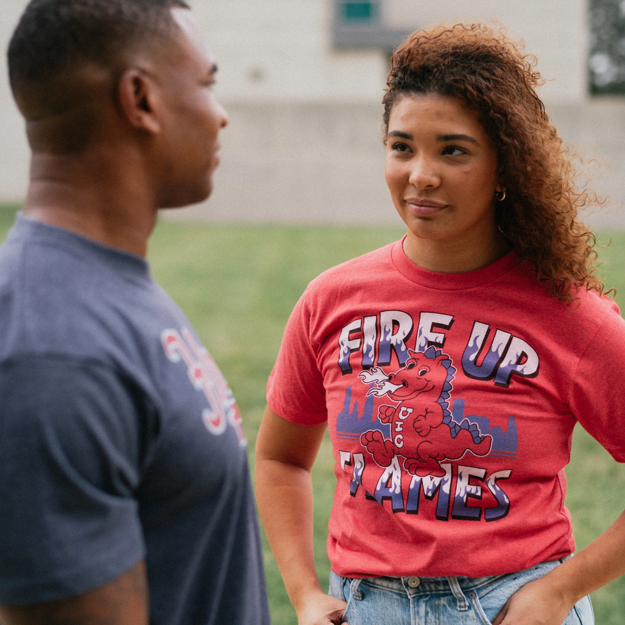 UIC Sparky D. Dragon "Fire Up Flames" Tee - Image 2