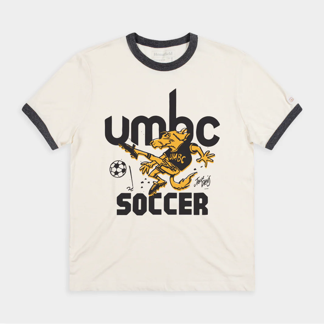 UMBC Retrievers Soccer Ringer Tee