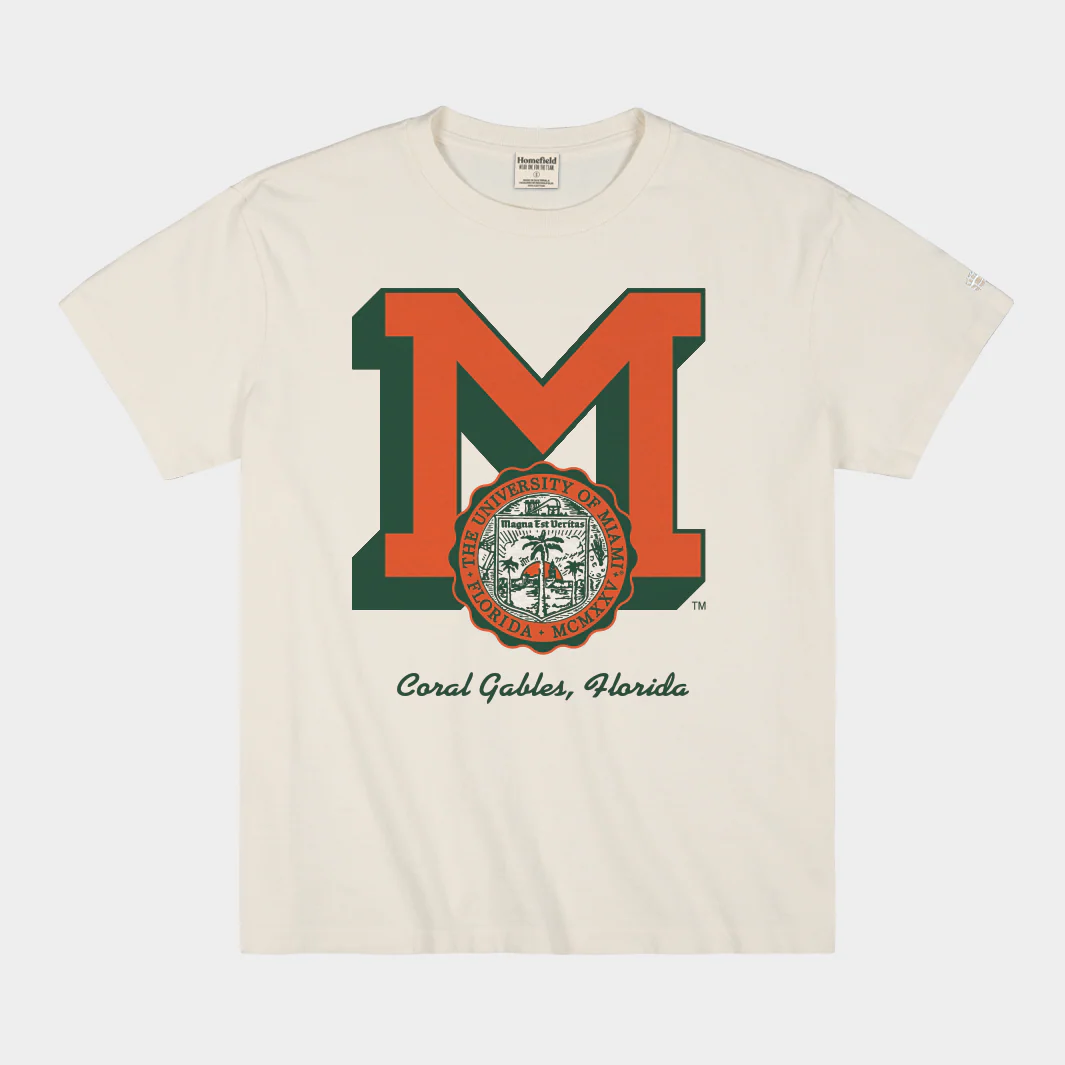University of Miami Centennial Seal Heavyweight Tee