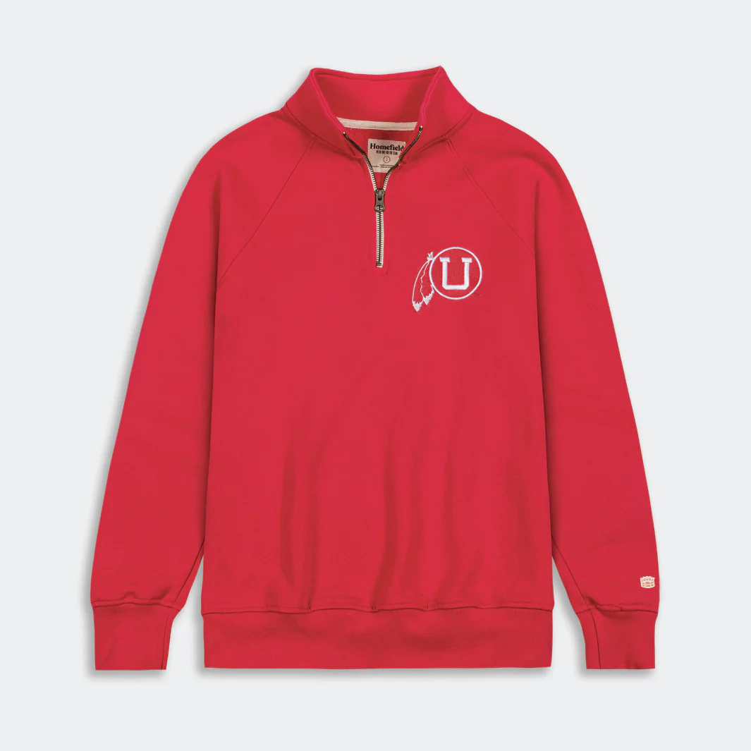 Utah Drum and Feather Logo Quarter Zip