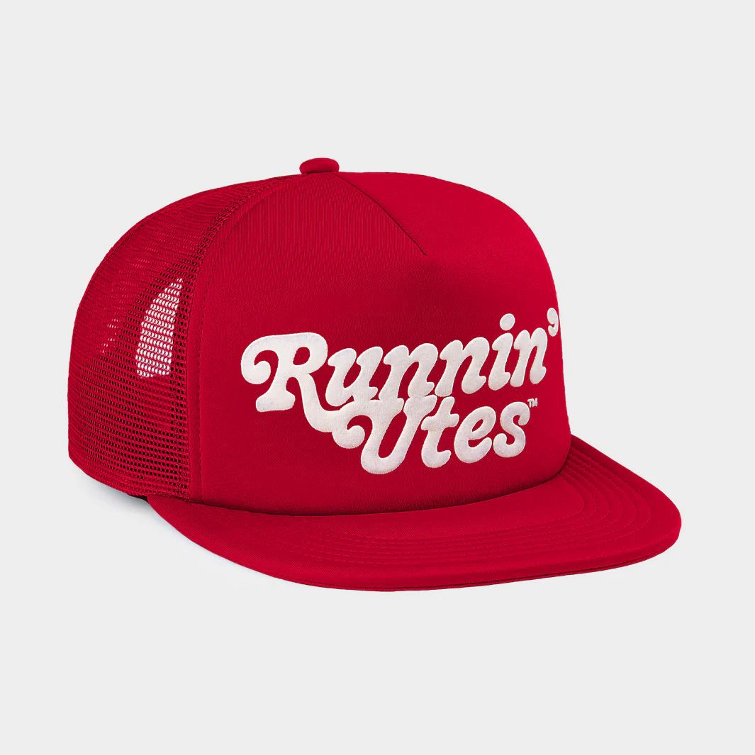 Utah "Runnin' Utes" Puff Ink Trucker Hat - Image 2
