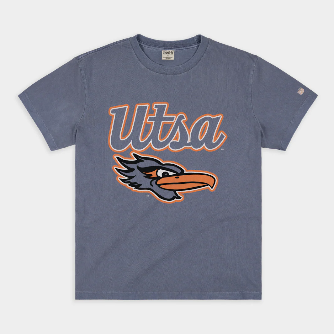 UTSA Vintage Basketball Script Heavyweight Tee