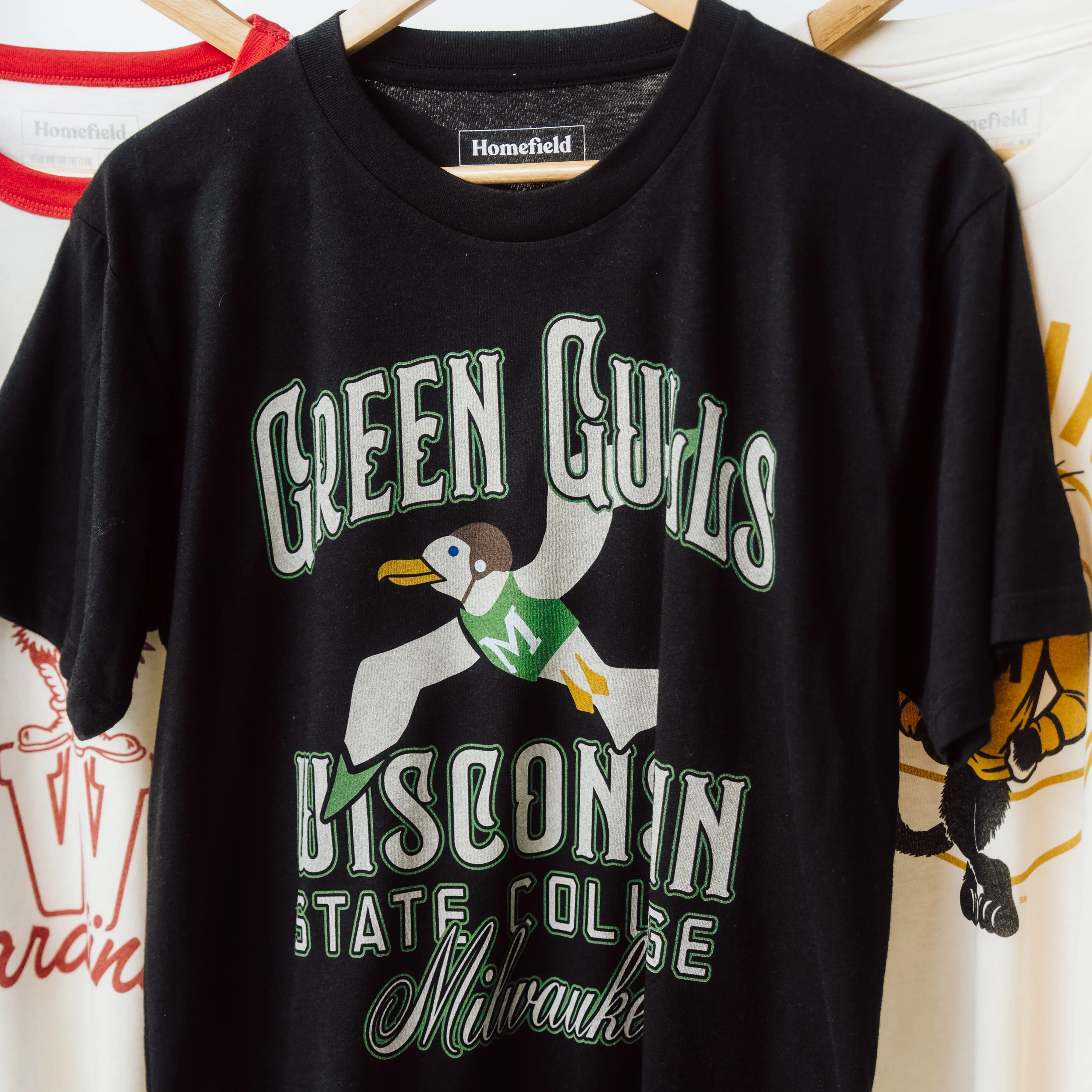UWM Vintage Wisconsin State Green Gulls Tee - Image 2