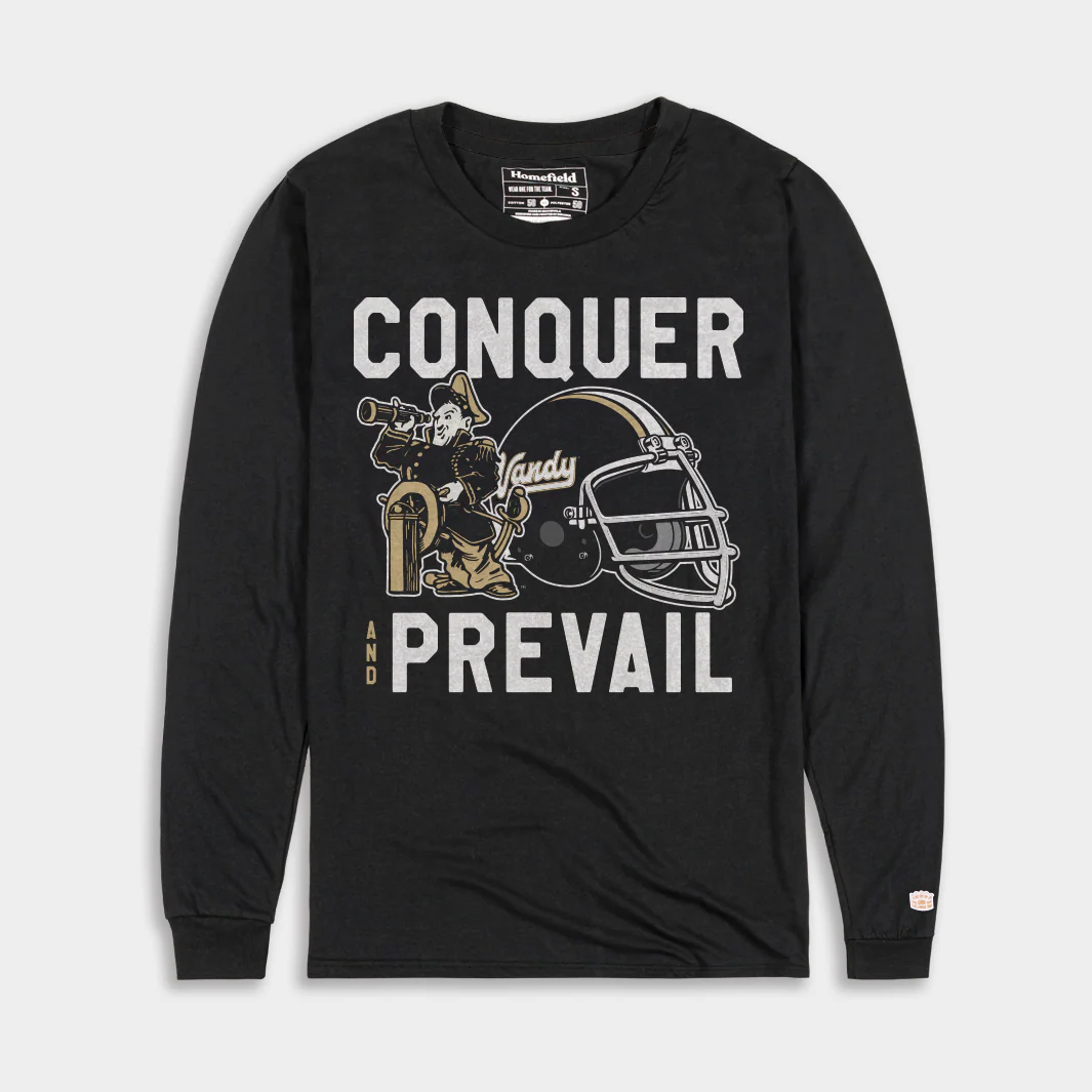 Vanderbilt Football "Conquer and Prevail" Long Sleeve