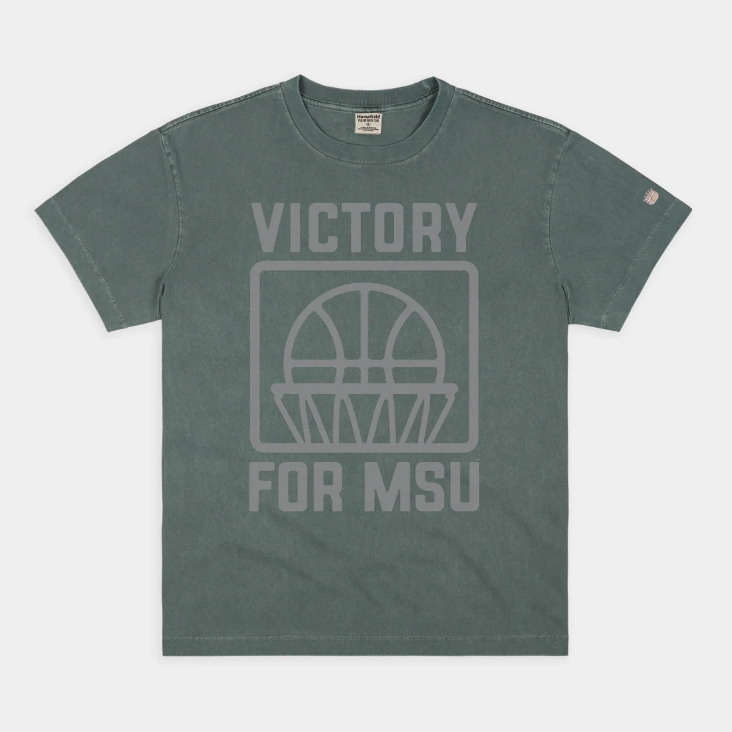 "Victory for MSU" Basketball Heavyweight Tee