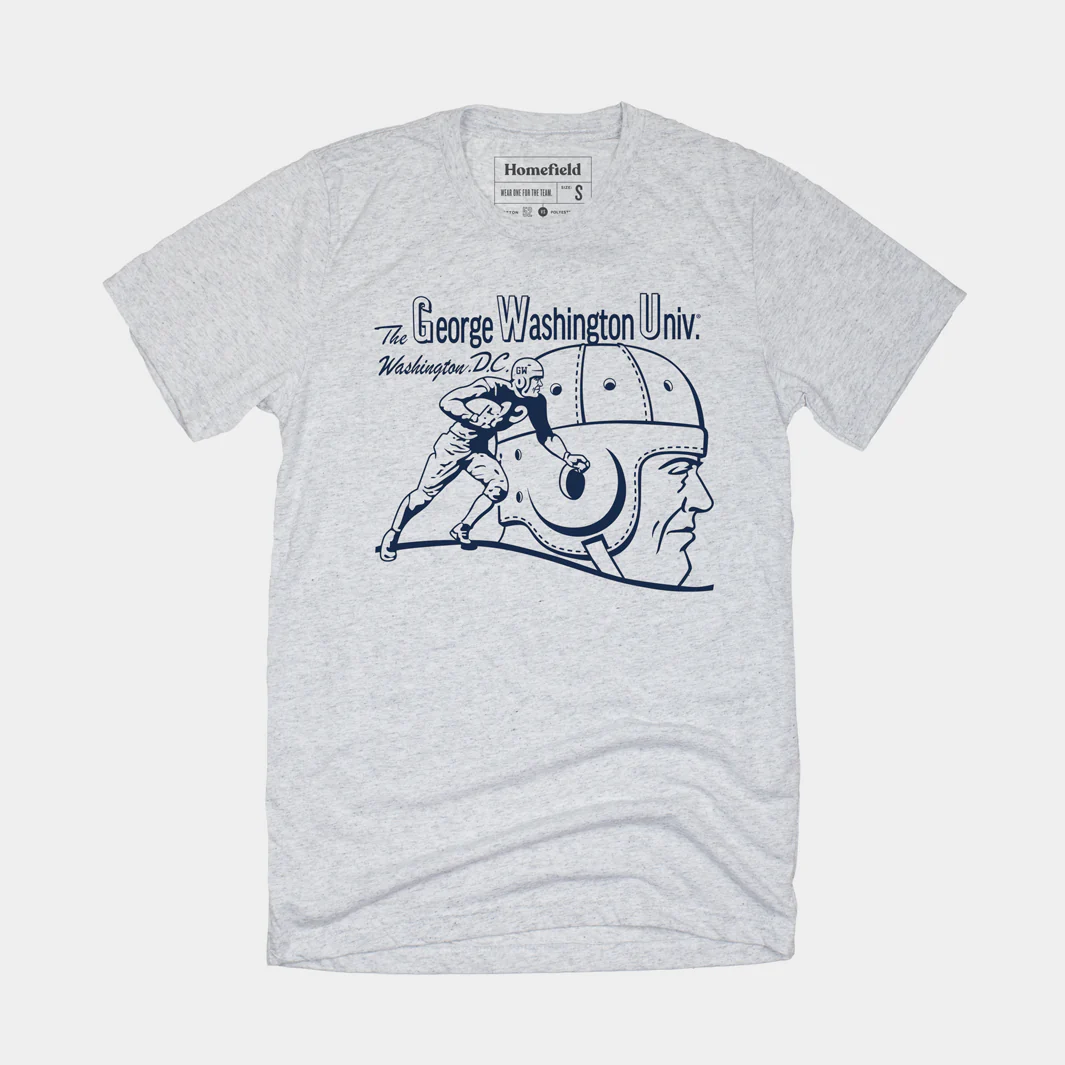 Vintage George Washington University Football Tee
