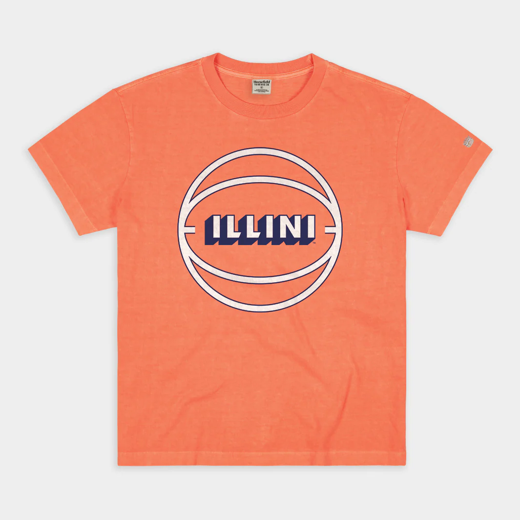 Vintage Illini Basketball Vintage Heavyweight Tee