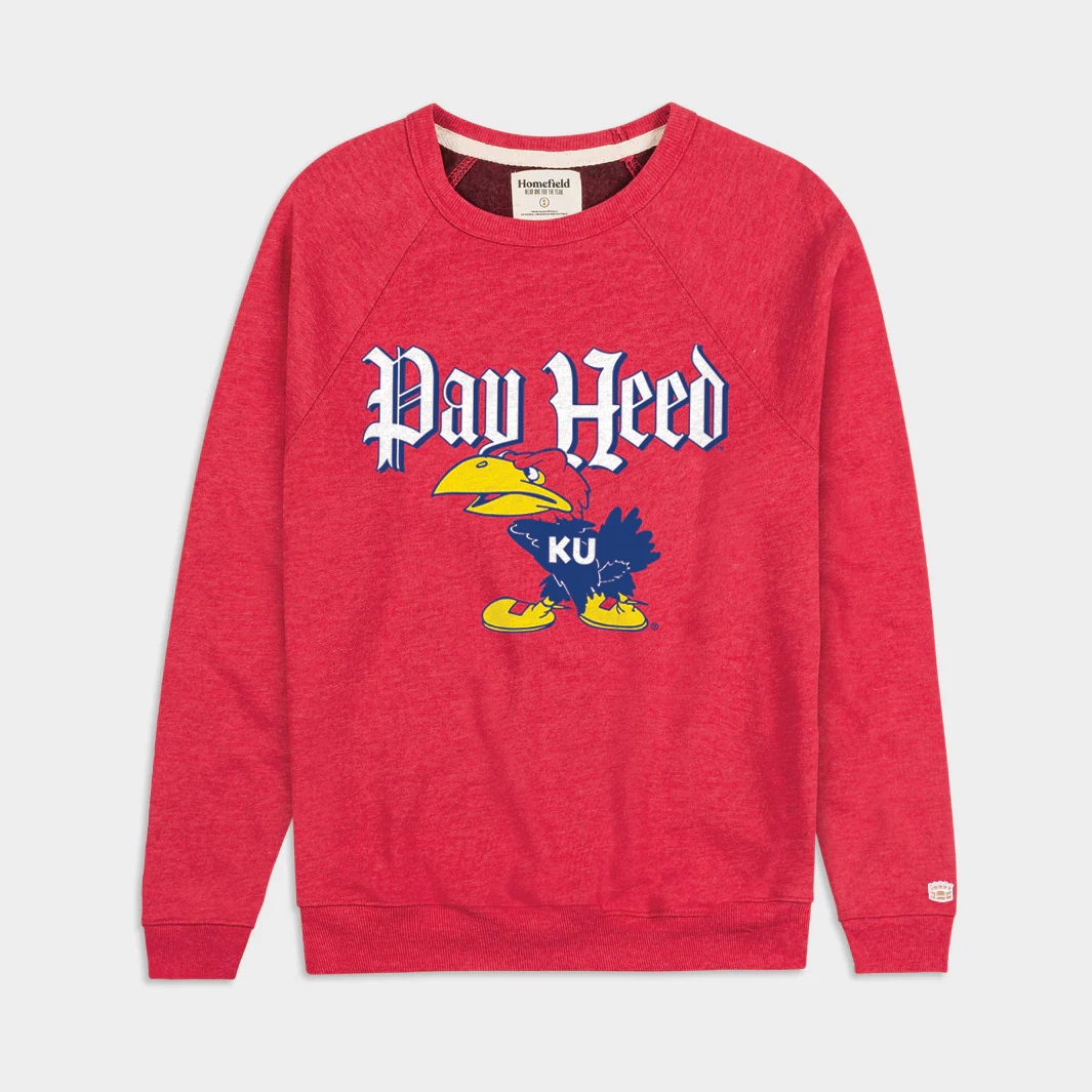 Vintage Kansas Jayhawks "Pay Heed" Crewneck