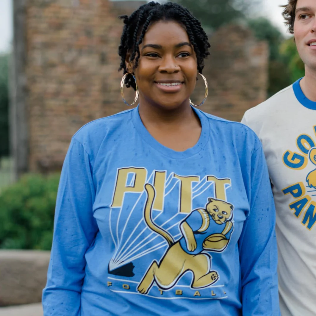 Vintage Pitt Panthers Football ROC Long Sleeve - Image 2