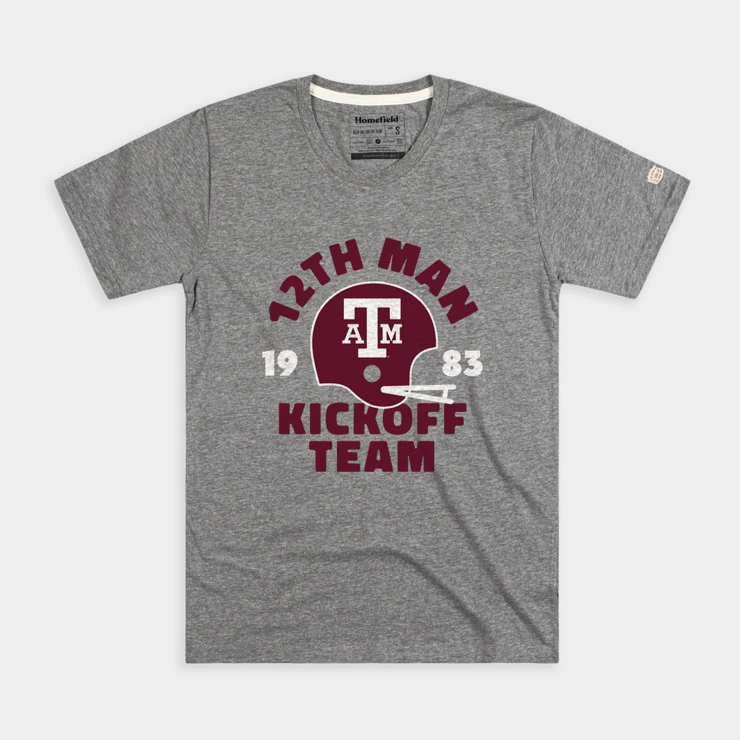 Vintage Texas A&M 12th Man Kickoff Team T-Shirt