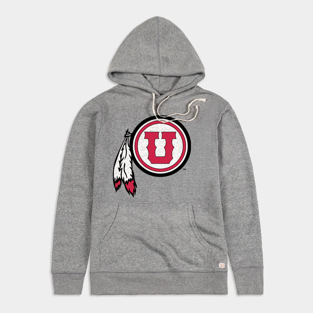 Vintage Utah Drum + Feather Hoodie