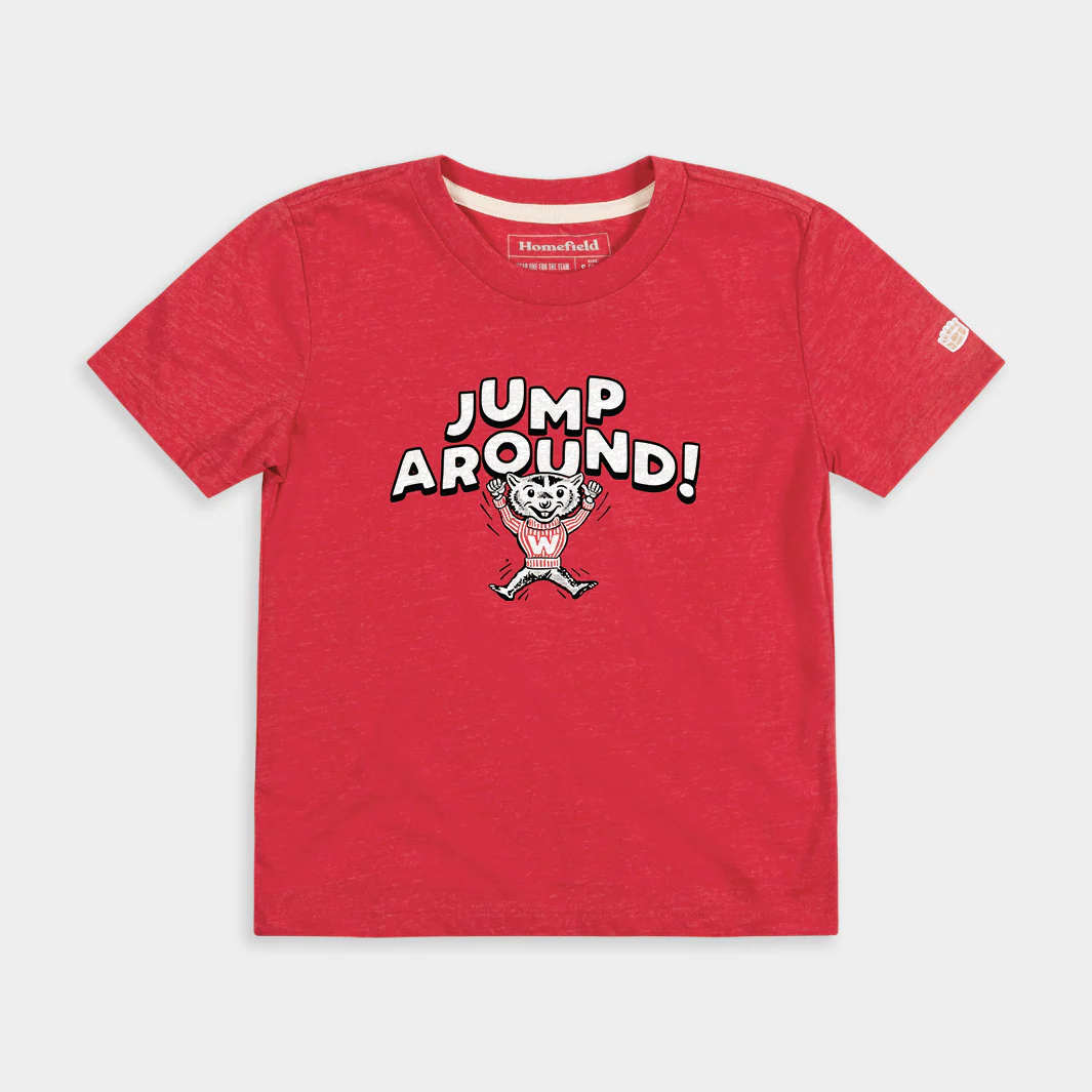 Vintage Wisconsin Jump Around Youth Tee