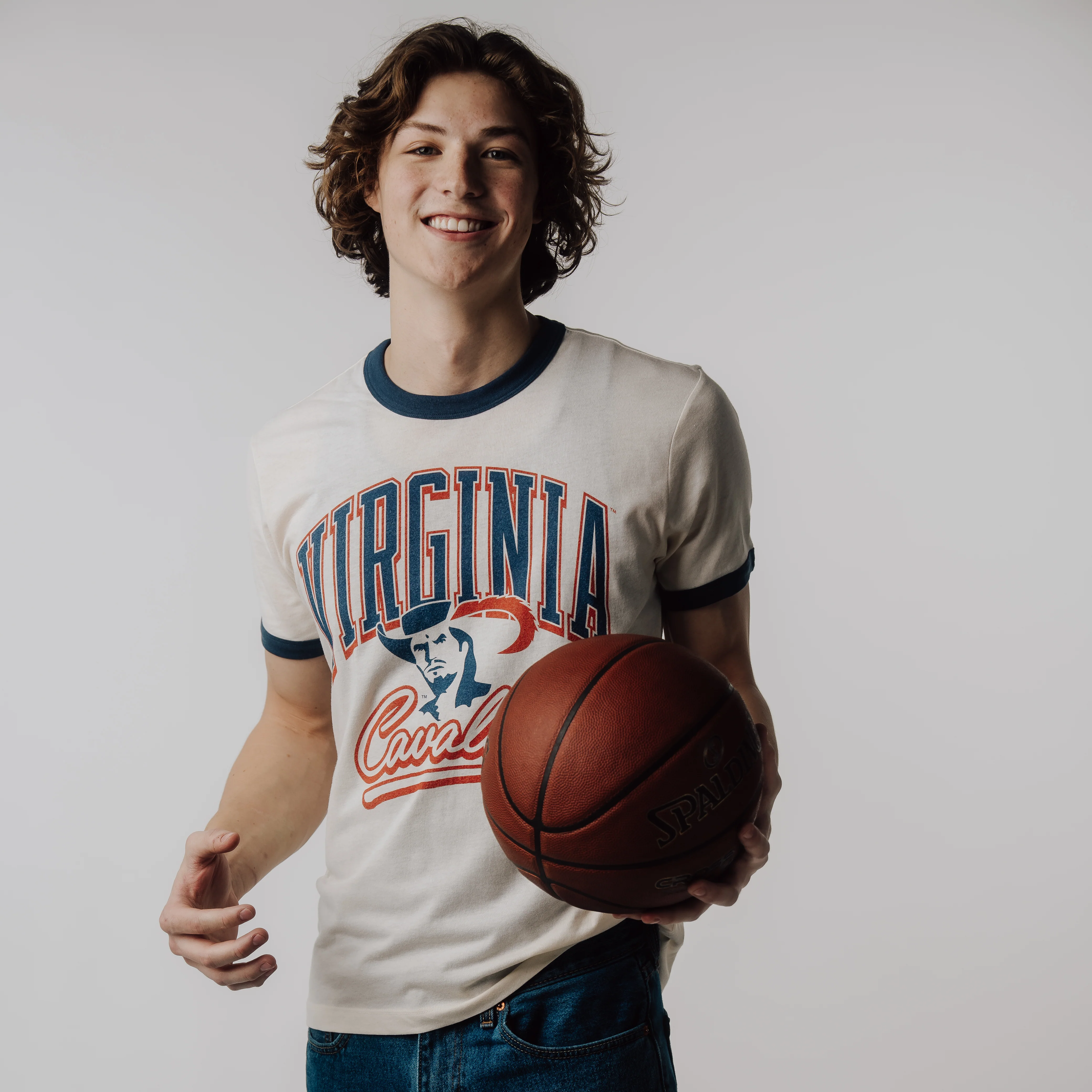 Virginia Cavaliers Retro Mascot Logo Ringer Tee - Image 2