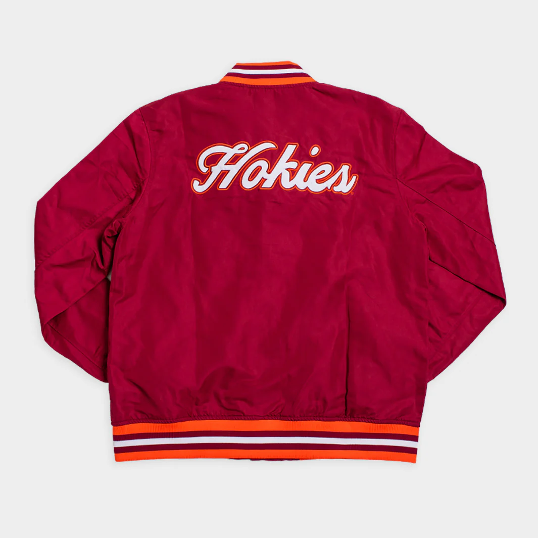 Virginia Tech Hokies Vintage Script Bomber Jacket - Image 2