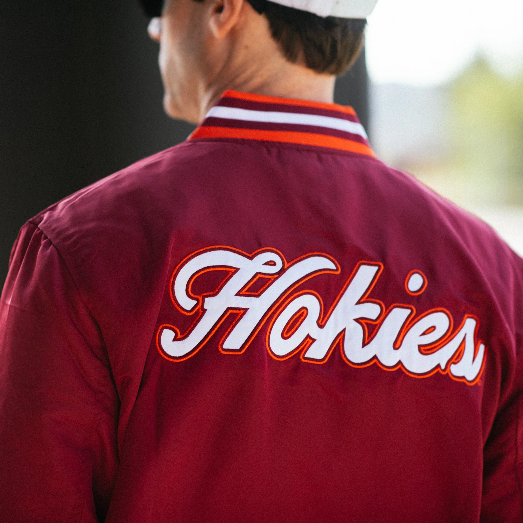 Virginia Tech Hokies Vintage Script Bomber Jacket - Image 4