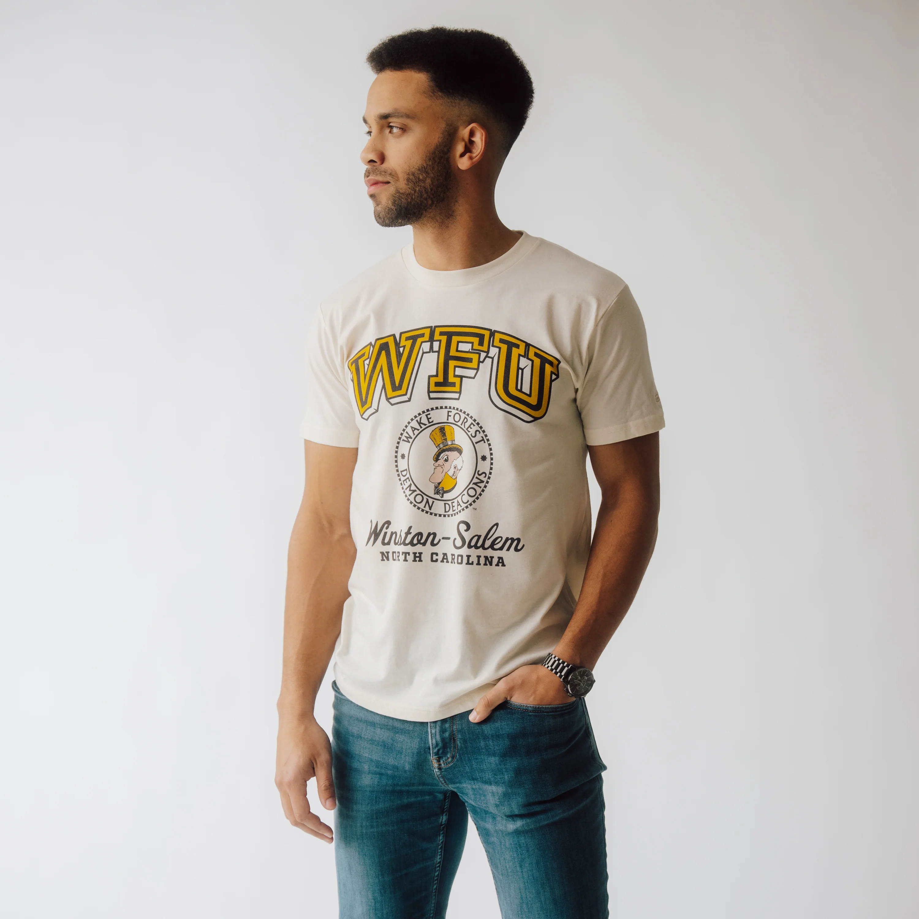 Wake Forest Vintage "WFU" Tee - Image 2