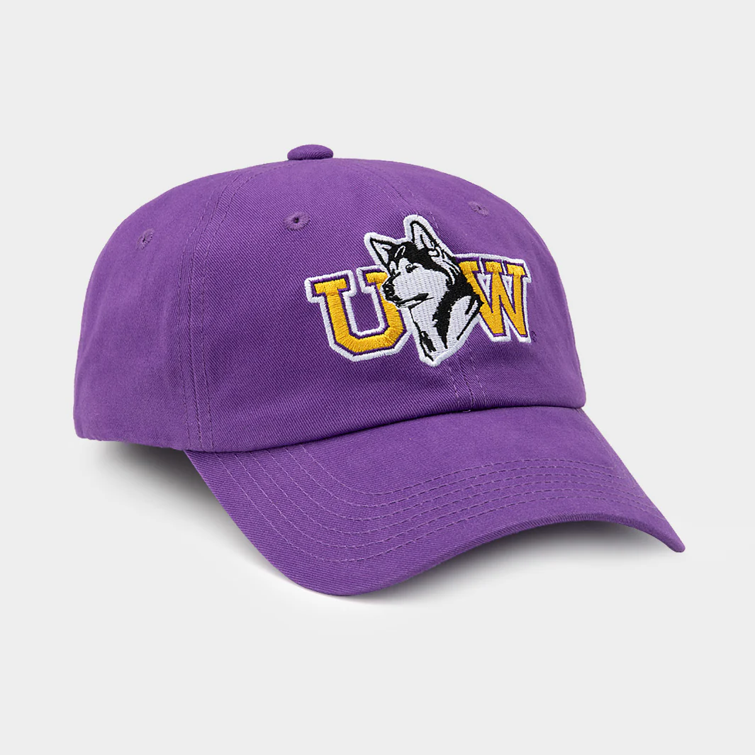Washington Huskies Classic Husky Logo Dad Hat - Image 2