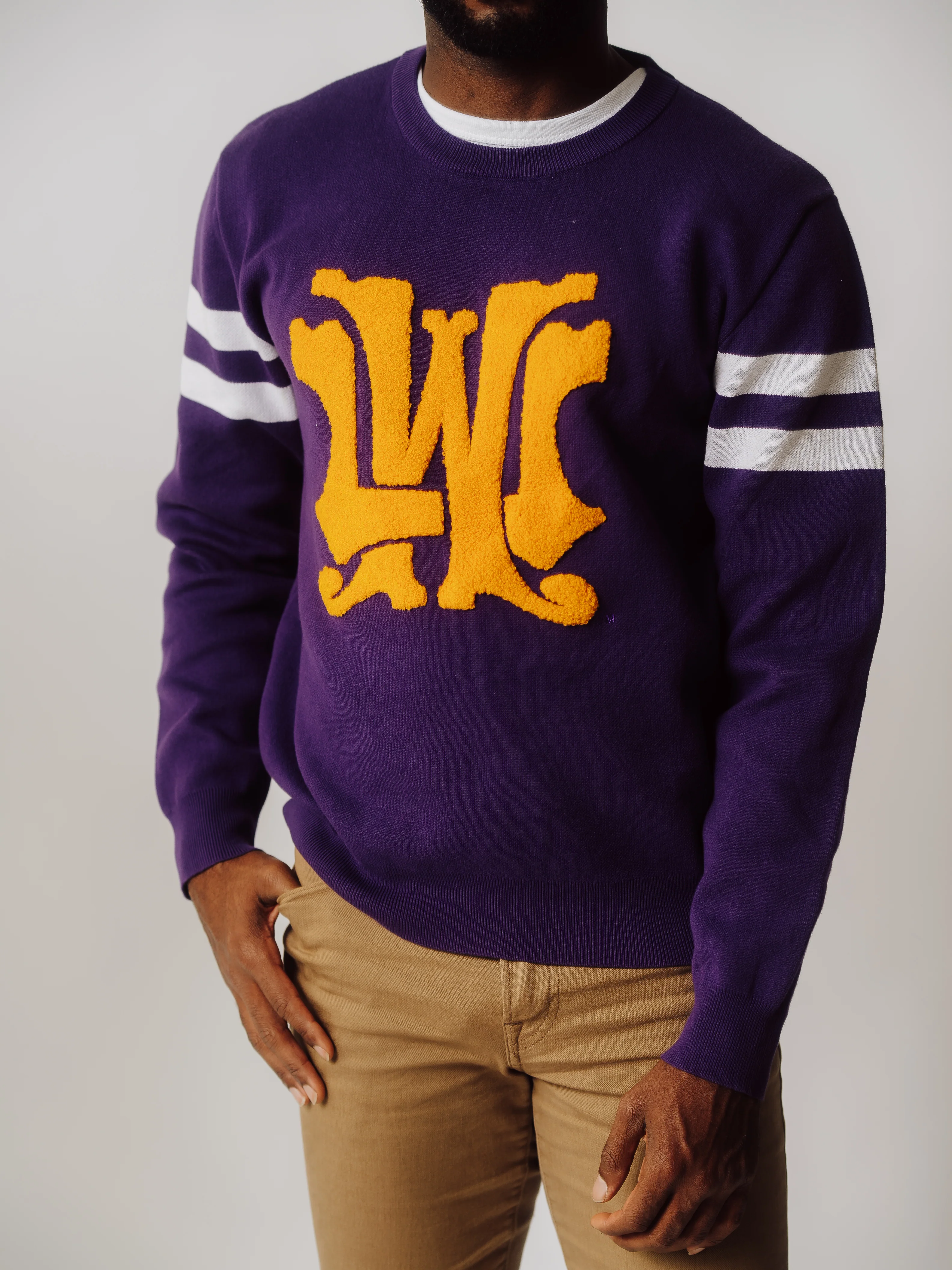 Washington Huskies Classic "UW" Monogram Knit Sweater - Image 3