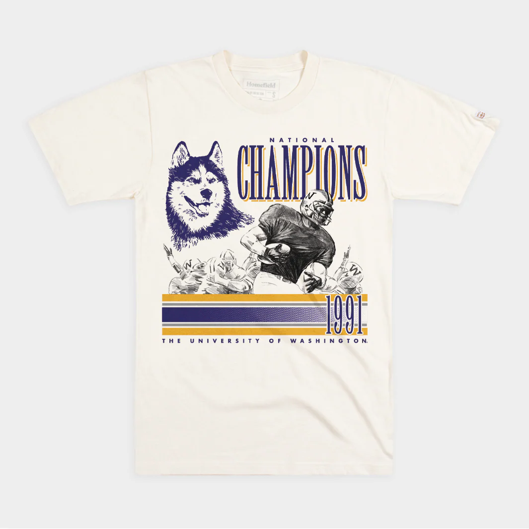 Washington Huskies Football 1991 National Champs Tee