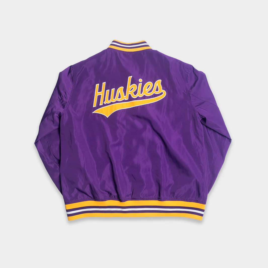 Washington Huskies Vintage Logo Bomber Jacket - Image 2