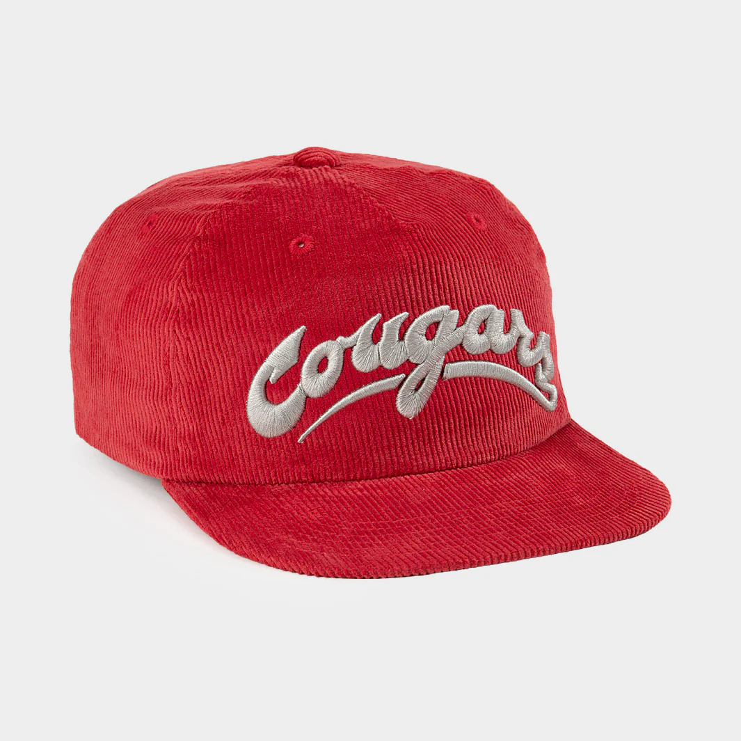 Wazzu Cougars Retro Arched Script Corduroy Hat - Image 2