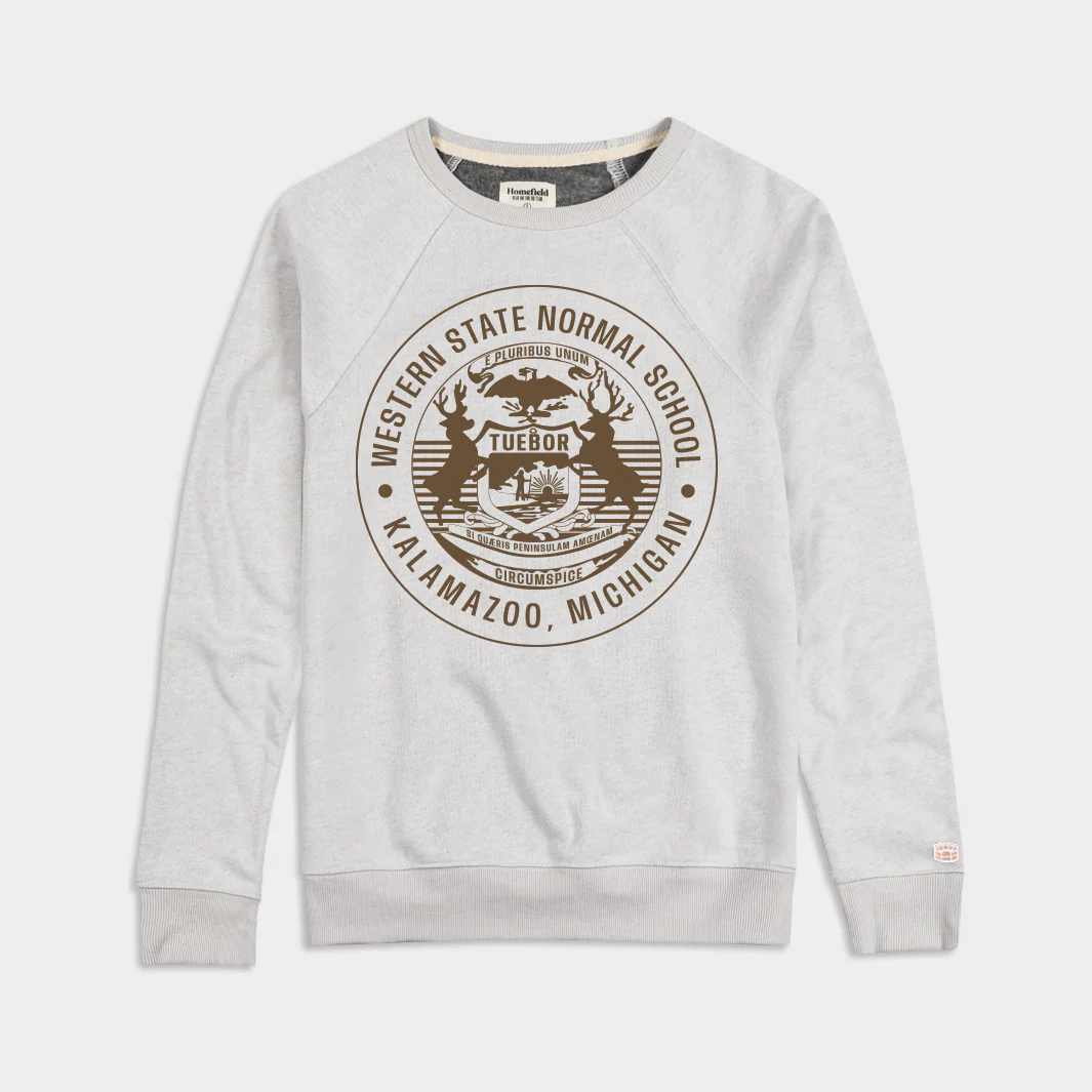 Western Michigan Retro Seal Crewneck