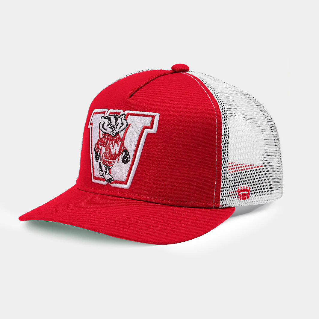Wisconsin Badgers Vintage Logo Trucker Hat