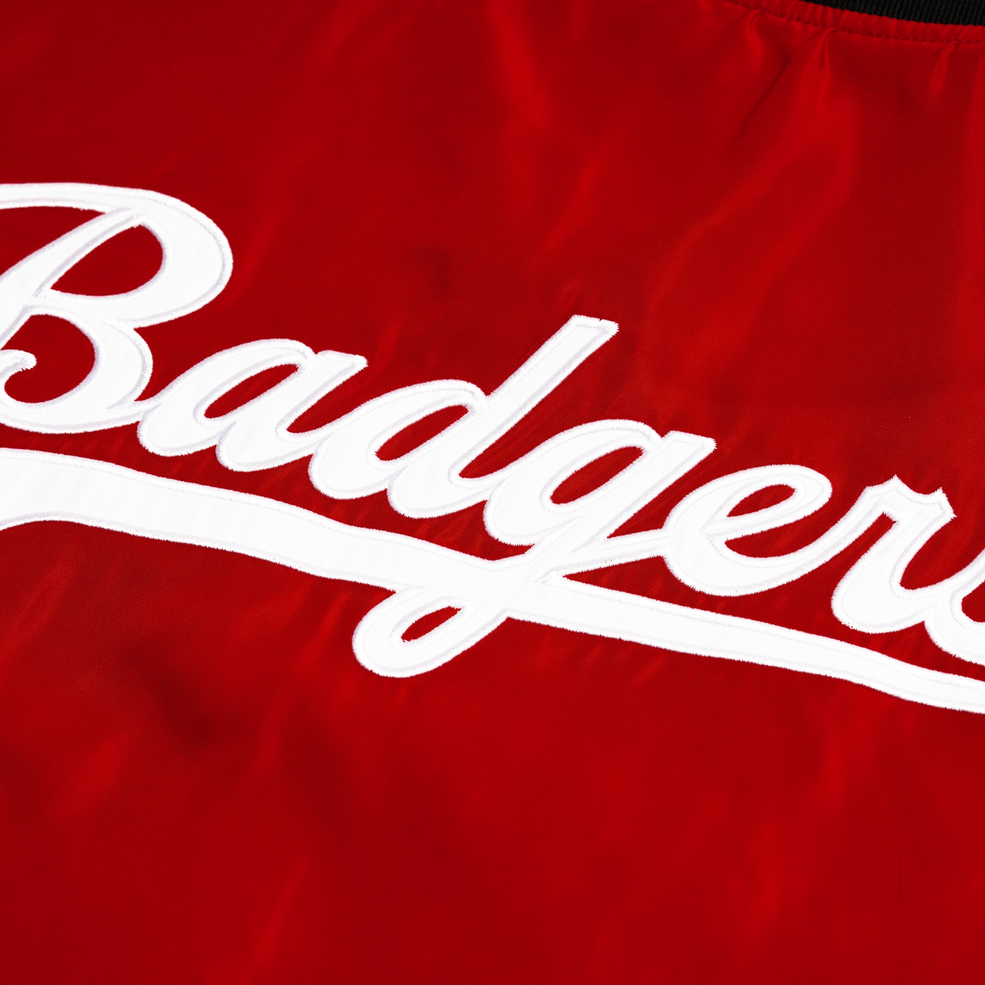 Wisconsin Badgers Vintage Script Bomber Jacket - Image 3