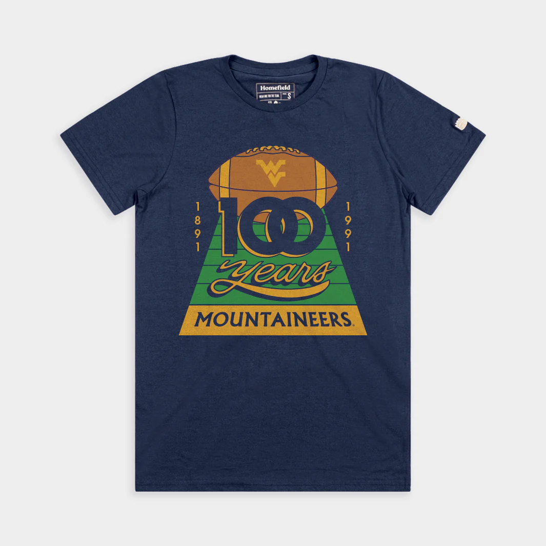 WVU Football 1991 Centennial Retro Tee